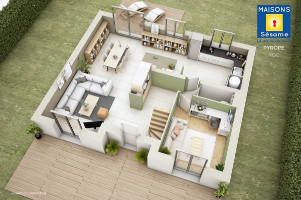 Vente terrain + maison MAY EN MULTIEN Seine-et-Marne