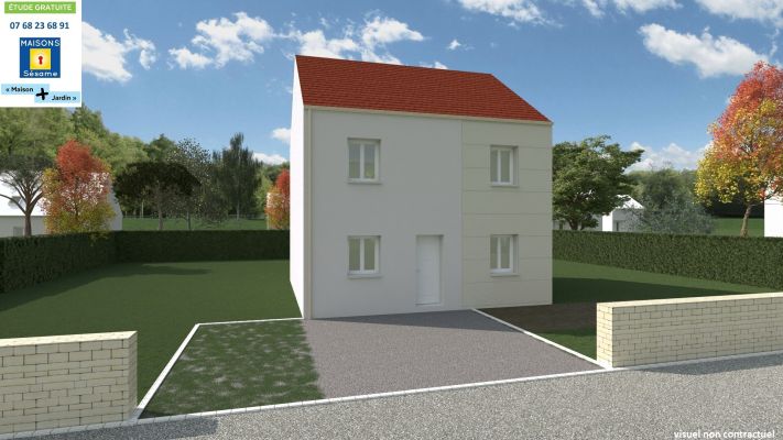 Vente terrain + maison NEMOURS Seine-et-Marne