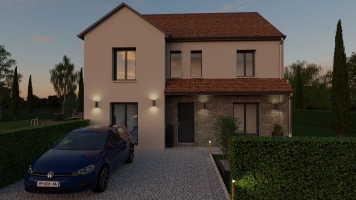 Vente terrain + maison LE MESNIL EN THELLE Oise