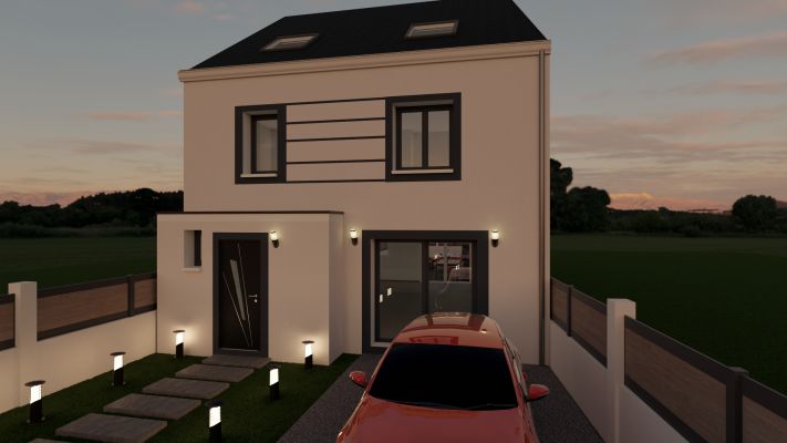 Vente terrain + maison LE PLESSIS BELLEVILLE Oise