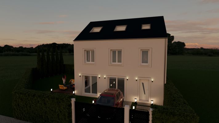 Vente terrain + maison ognes Oise