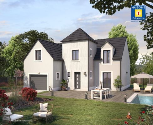 Vente terrain + maison MARINES Val-d'Oise