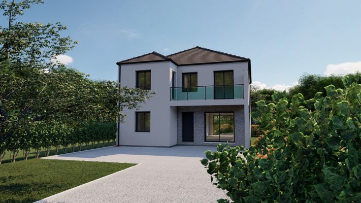 Vente terrain + maison champagne sur oise Val-d'Oise