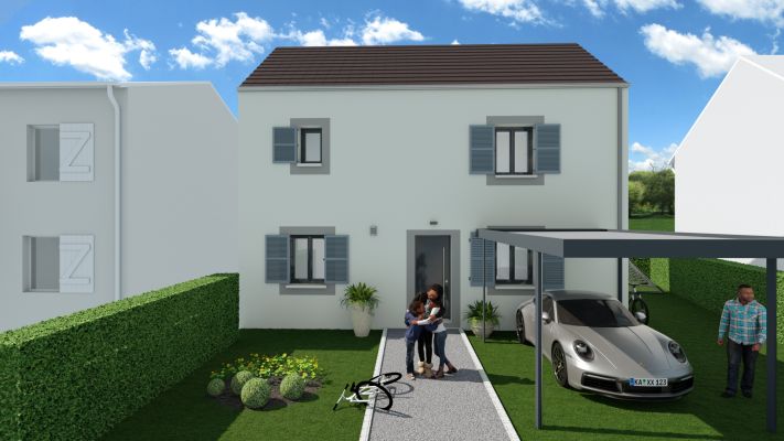 Vente terrain + maison Quincy Voisins Seine-et-Marne