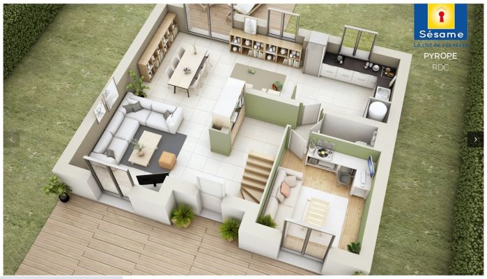 Vente terrain + maison NEUILLY EN THELLE Oise